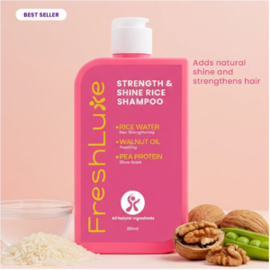 Rice Water Strength & Shine Shampoo for Korean Hair